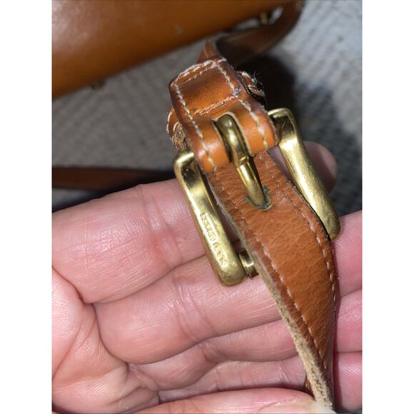 Vintage Dooney & Bourke All Weather Leather Brown Crossbody Bag Purse Handbag - Picture 4 of 11